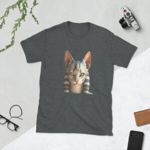 Camiseta Bastet I unissex com mangas curtas