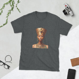 Camiseta Nefertite unissex com mangas curtas