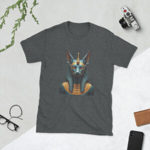 Camiseta Bastet II unissex com mangas curtas